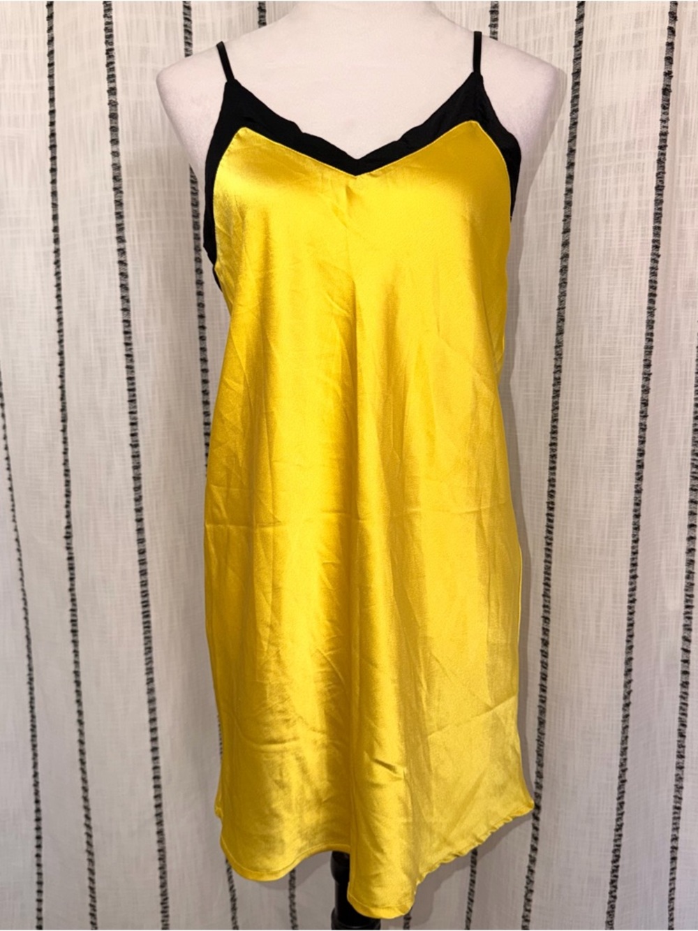 Volcom Yellow & Black Slip Dress
